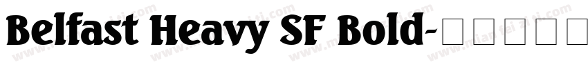 Belfast Heavy SF Bold字体转换